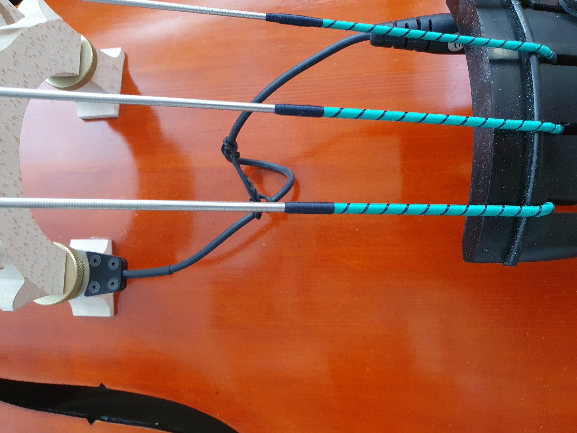 Closeup of LifeLine Pickup on bass